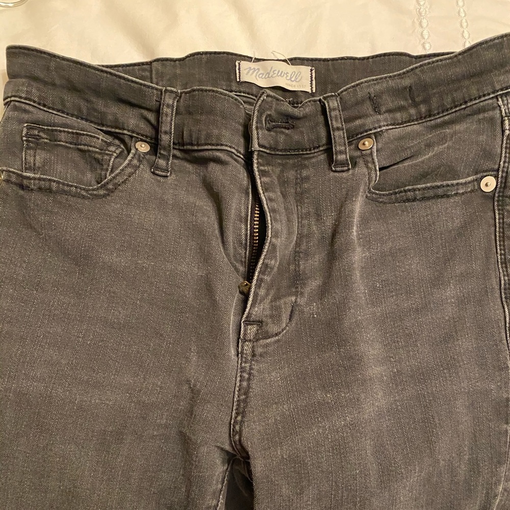 Madewell high riser skinny - grey jeans 28. Used!